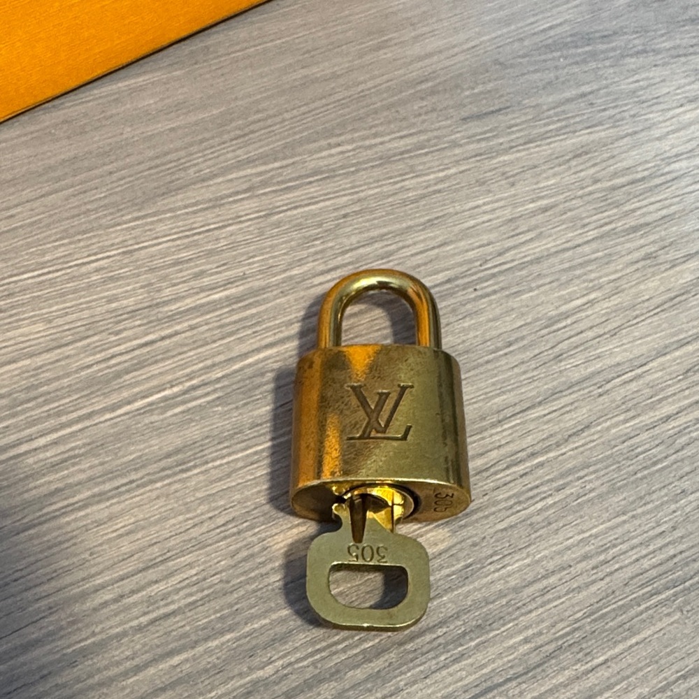 Louis Vuitton Brass Padlock with Key
